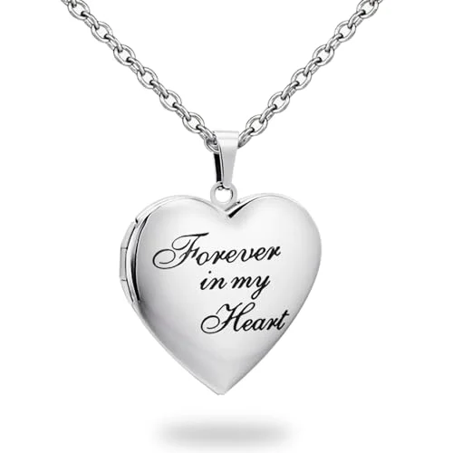 Heart Locket Memorial Necklace